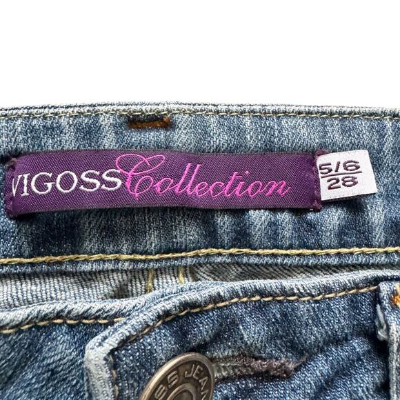 Vigoss Jeans Women's Sz 5/6 28 The Miami Boot Bootcut Distressed Grunge Low Rise - Picture 6 of 16